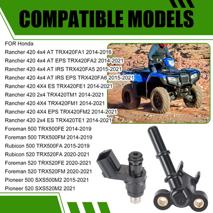 Fuel Injector & Joint Cap for Honda Rancher 420 TRX420 (2014–2021)