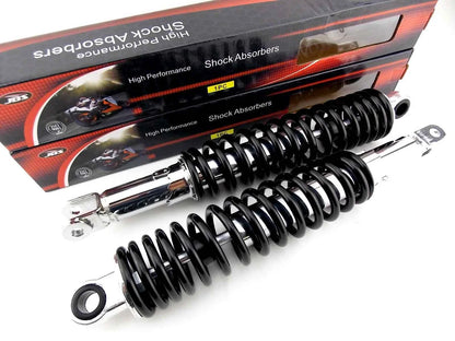 365mm JBS Black/Chrome Rear Shock Absorbers for Honda CB750F (1979-1982)