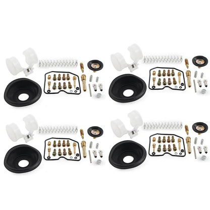 Carburetor Repair Kit Diaphragm 4 x Set for KAWASAKI Voyager XII ZG1200 (1986-2003)