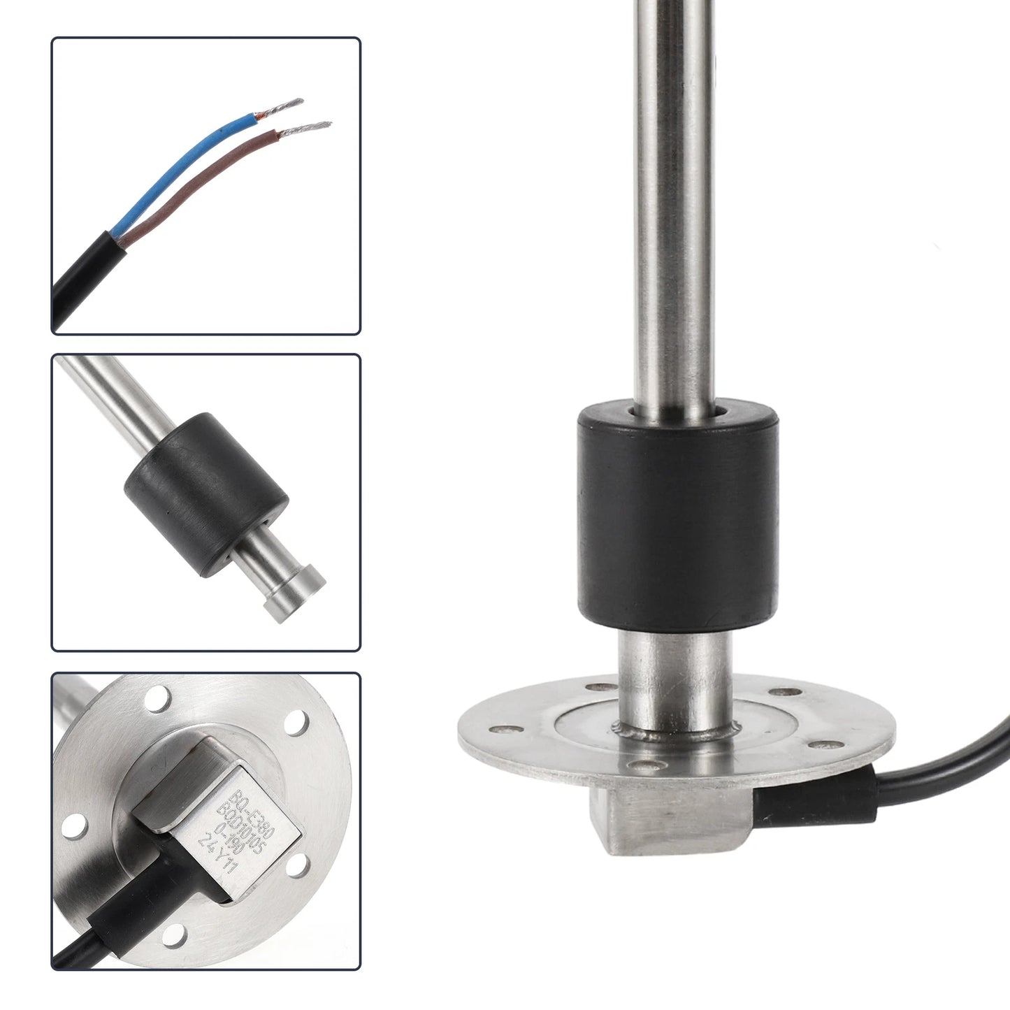 Fuel Sending Unit and Gauge Kit 0-190 Ohm for Boat Car Truck (0-190)