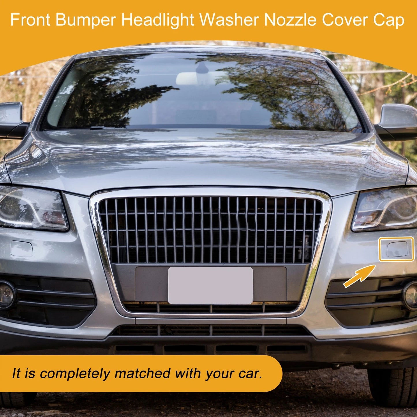 Front Left Washer Nozzle Cover Cap for Audi Q5 (2013–2017) Red