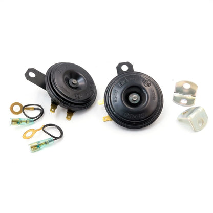 Pair of Denso Full Power Tone Car Horns for Universal Vehicles (12V)