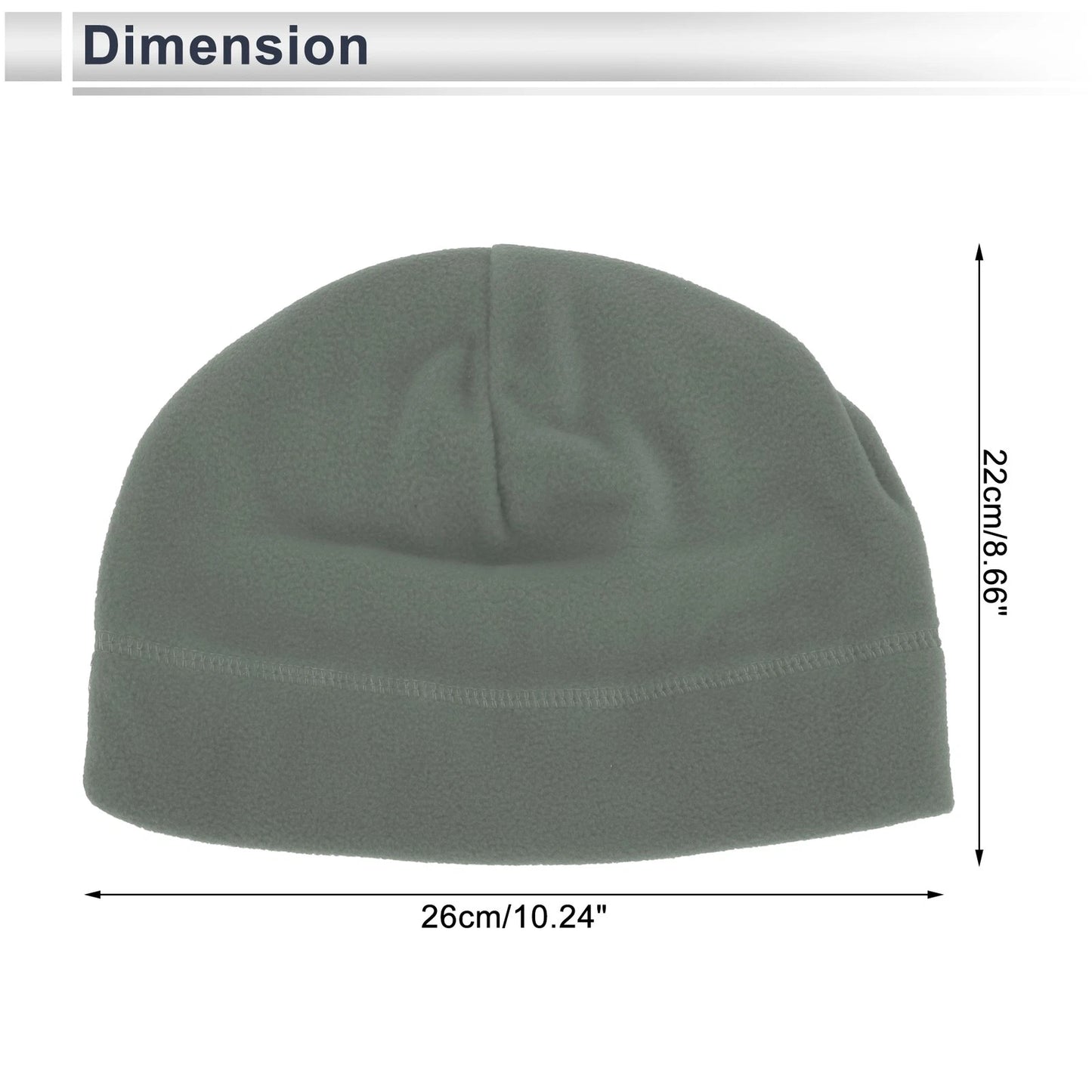 Cycling Hat for Windproof Warm Light Gray (26x22cm)