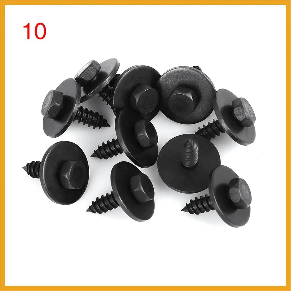 10 Pcs Wheel Arch Trim Hex Head Screws for BMW X5 X6 E46 E60 E90