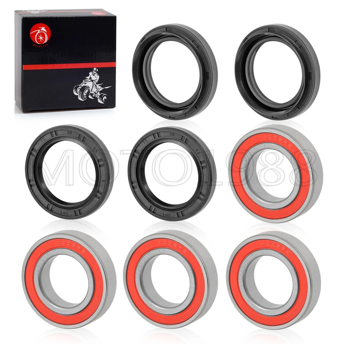 Front Rear Wheel Bearing Seals for Yamaha Big Bear 400 (2007–2012)