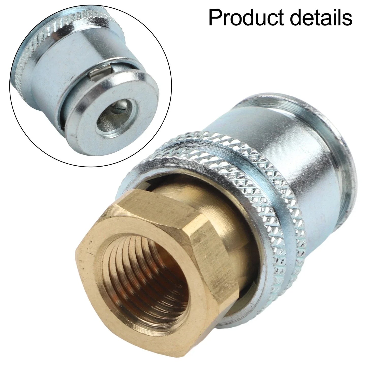 Brass Lock On AirChuck for Inflator Closed End Design for Inflator Closed End Design