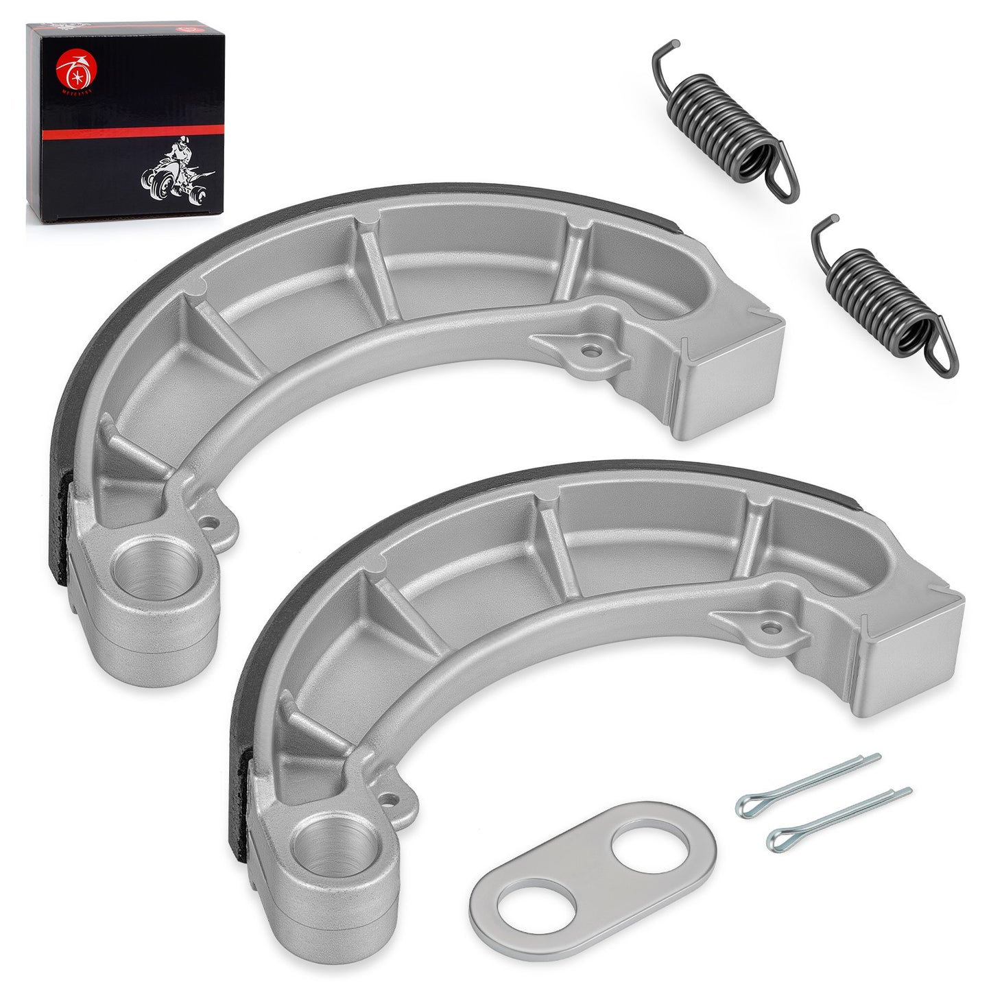 Rear Brake Shoes & Spring Kit for Honda Rancher 350 400 420 (2000–2019)