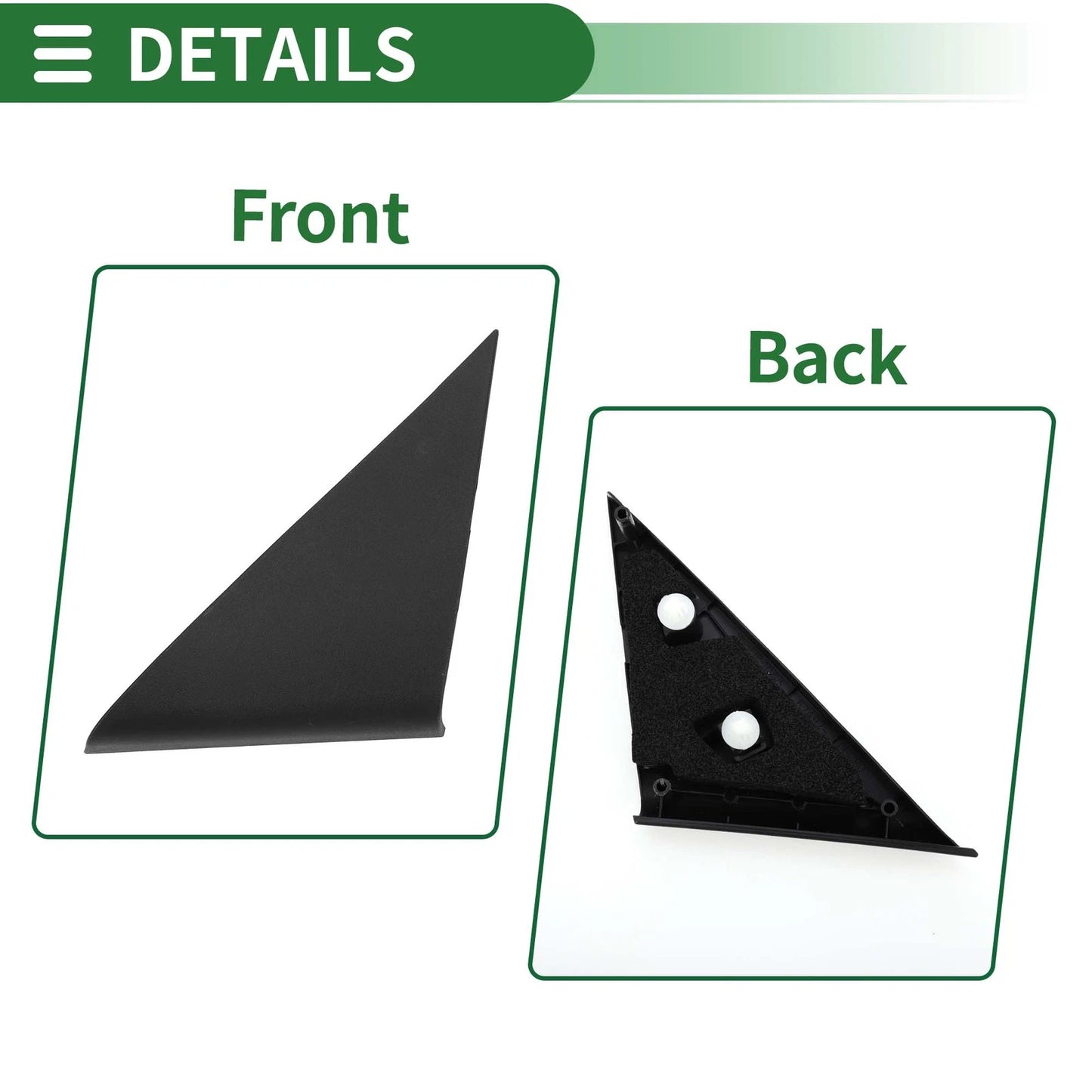 Front Left Pillar Corner Triangle Trim for Toyota Camry (2007–2011) No. 6749206040