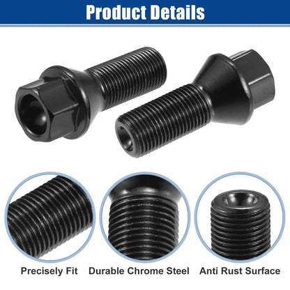 10 x M14x1.25 Wheel Lug Bolts for BMW E46 325 E90