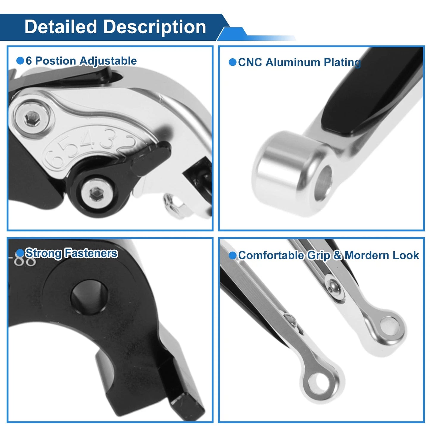 Adjustable Brake Clutch Lever Set for Kawasaki ZX14R (2006–2017)