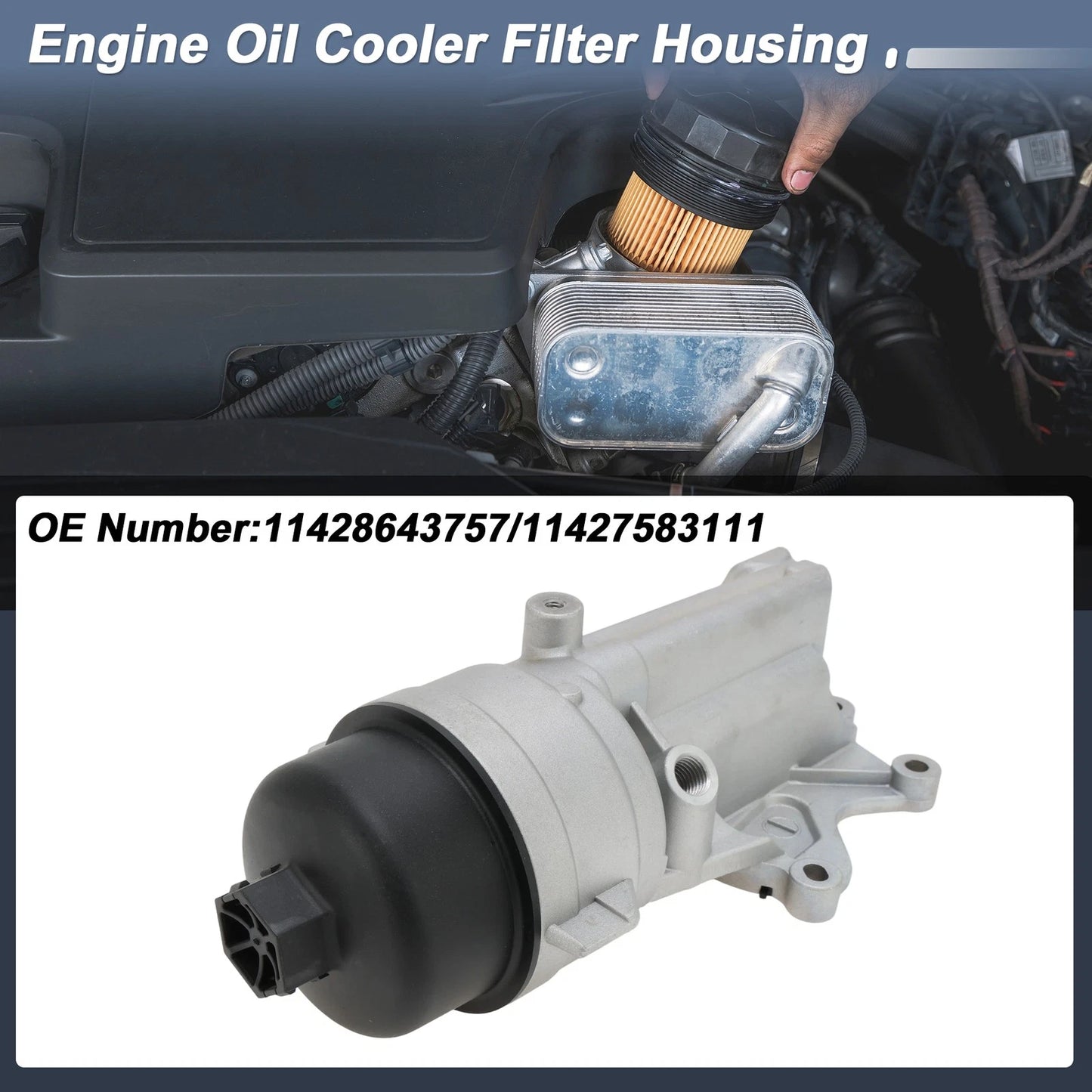 Engine Oil Filter Housing for Mini Cooper 1.6L L4 (2010–2015) No. 11428643757