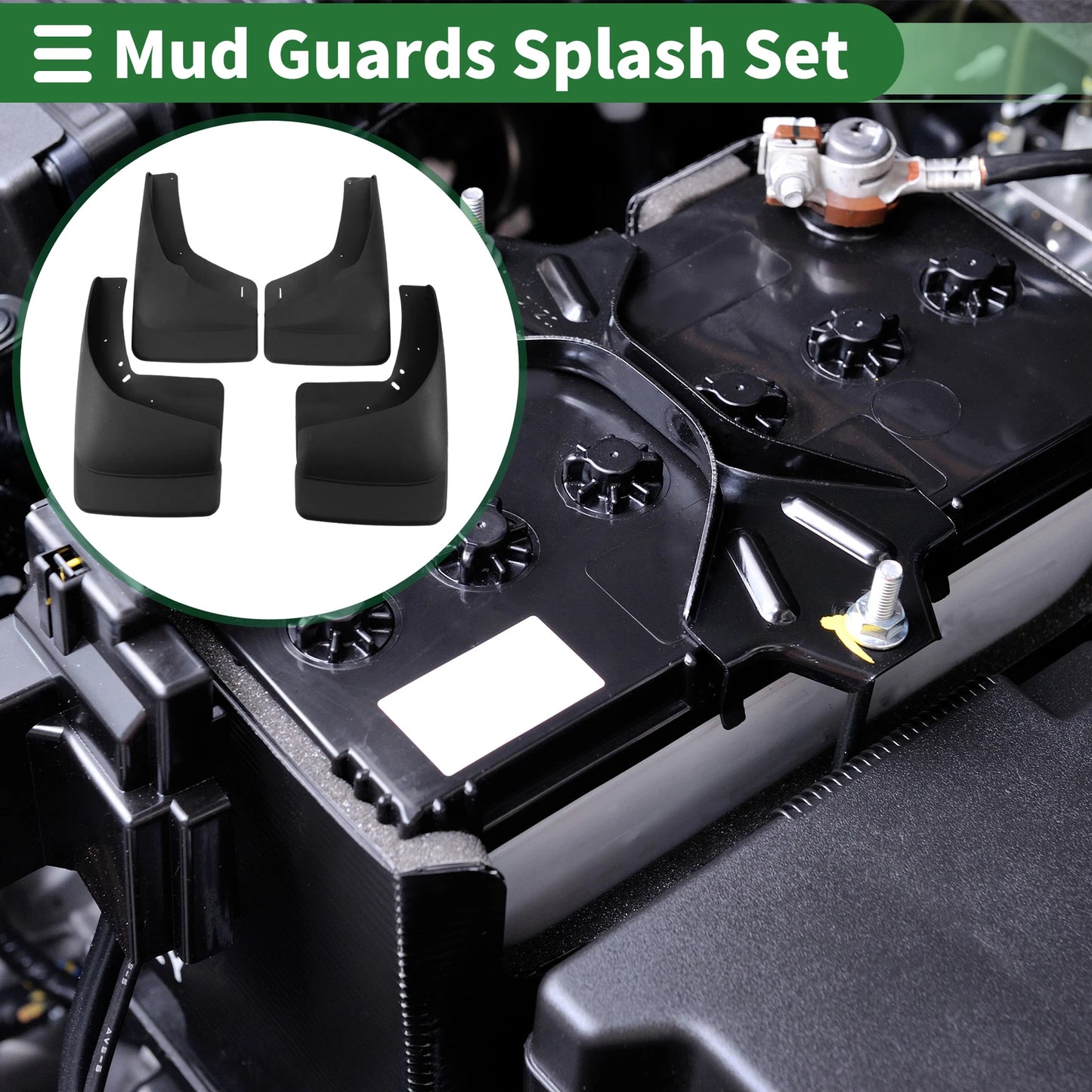 Mud Flaps Splash Guards for Chevrolet Silverado (1999–2006) W/ Mounts