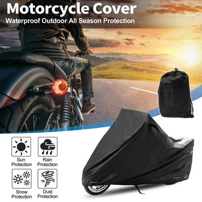 Motorcycle Cover 301D-PU Black for Kawasaki Ninja 400 (2018–2023)