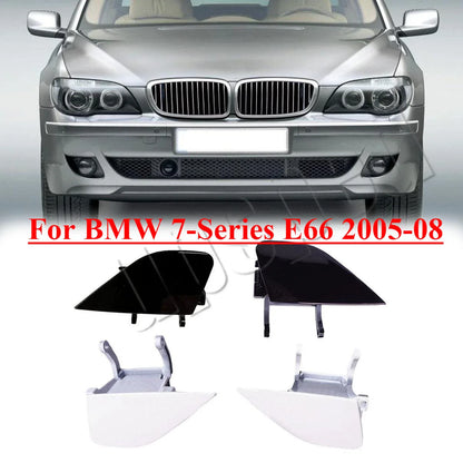 Front Bumper Headlight Washer Cover Cap for BMW 7-Series (2005–2008)