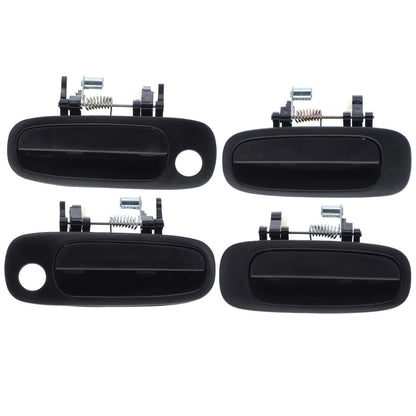 Set of 4 Door Handles for Toyota Corolla (1997–2002) Black