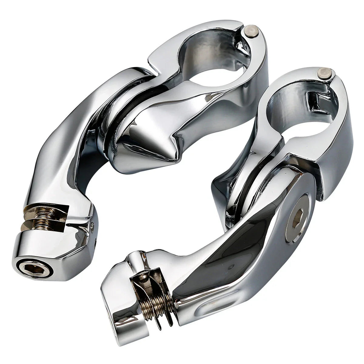 32mm 1.25in Chrome Foot Pegs for Harley