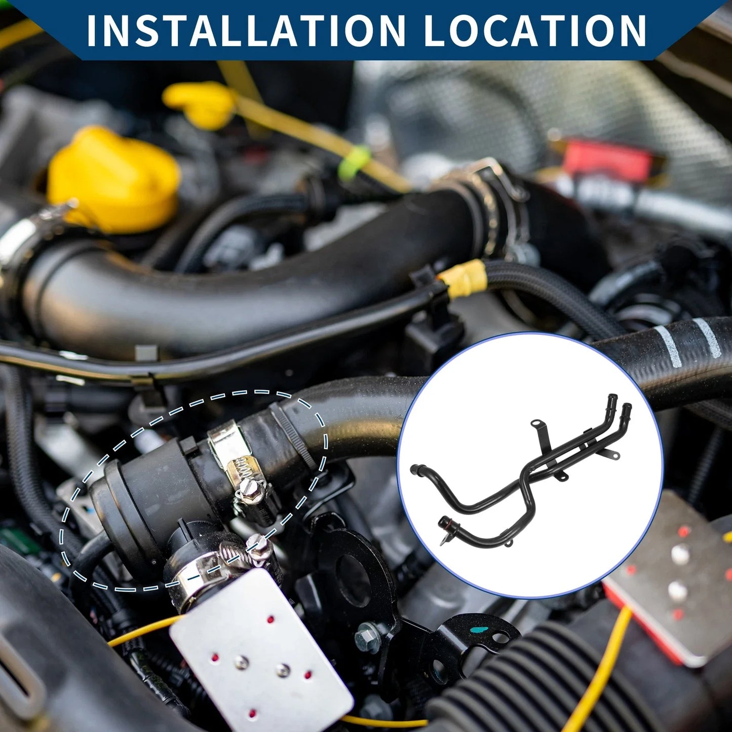 HVAC Heater Hose Assembly for Chevrolet Malibu (2006-2010)