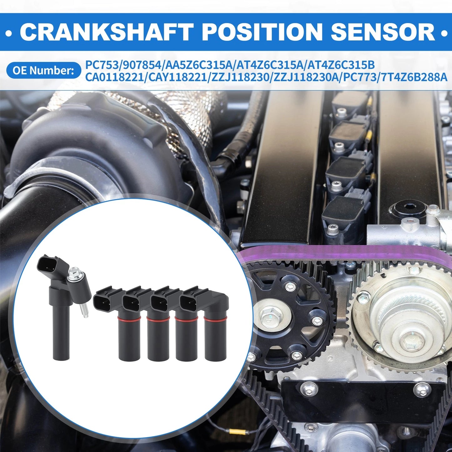Engine Camshaft Crankshaft Position Sensors for Ford Taurus Mustang (PC753)
