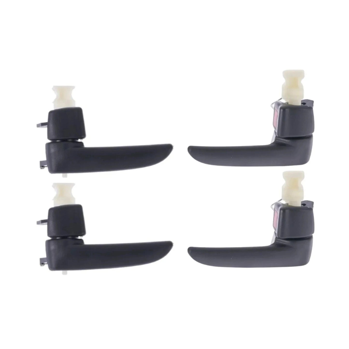 Set of 4 Door Handle Inner for Mazda 3 (2003–2009) Black