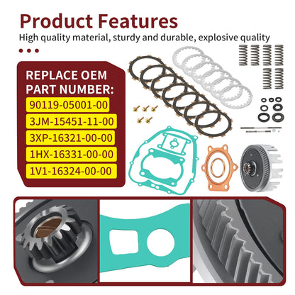 Clutch Kit & Outer Clutch Basket for Yamaha Blaster YFS200 (1988–2006)