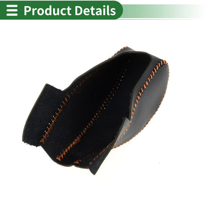 Gear Shift Knob Cover for Subaru Forester (2014–2017) Black Brown Faux Leather