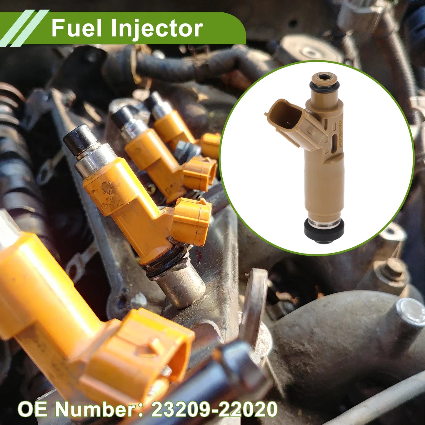 Fuel Injector No. 23209-22020 for Pontiac Vibe 1.8L (2003–2006)
