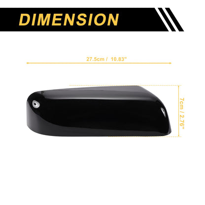 Set of 2 Rearview Mirror Cover Caps Gloss Black for Ford F-150 (2009–2014)