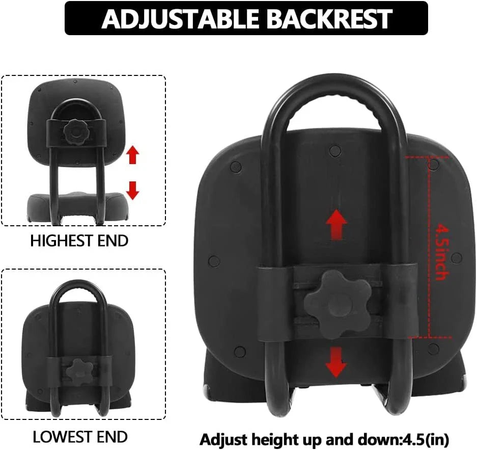 Backrest Saddle Bike Seat 11.5"x9.5" for Bicycle Tricycle