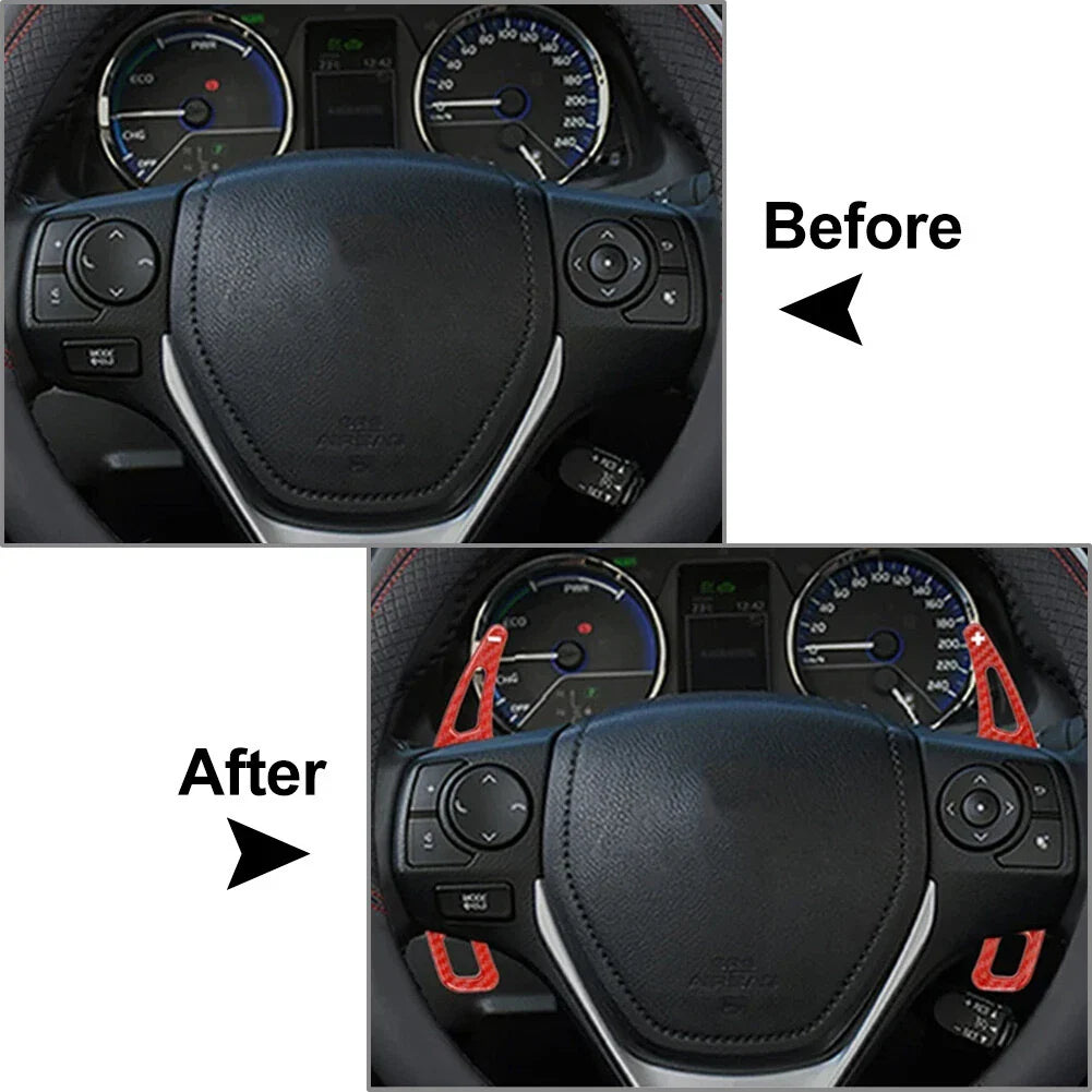 Steering Wheel Shift Paddle Extension Cover for Toyota Corolla, Camry, RAV4 (2014-2023)