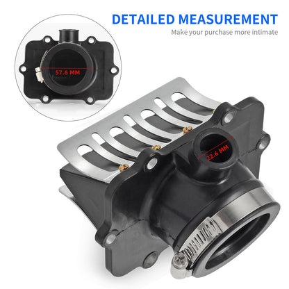 Carb Flange Intake Socket & Reed Valve for Ski-Doo GSX GTX Summit (2003–2023)