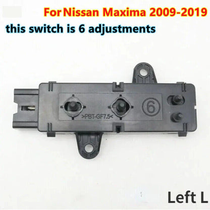 Front Left Driver Power Seat Control Switch for Nissan Maxima (2009–2019)