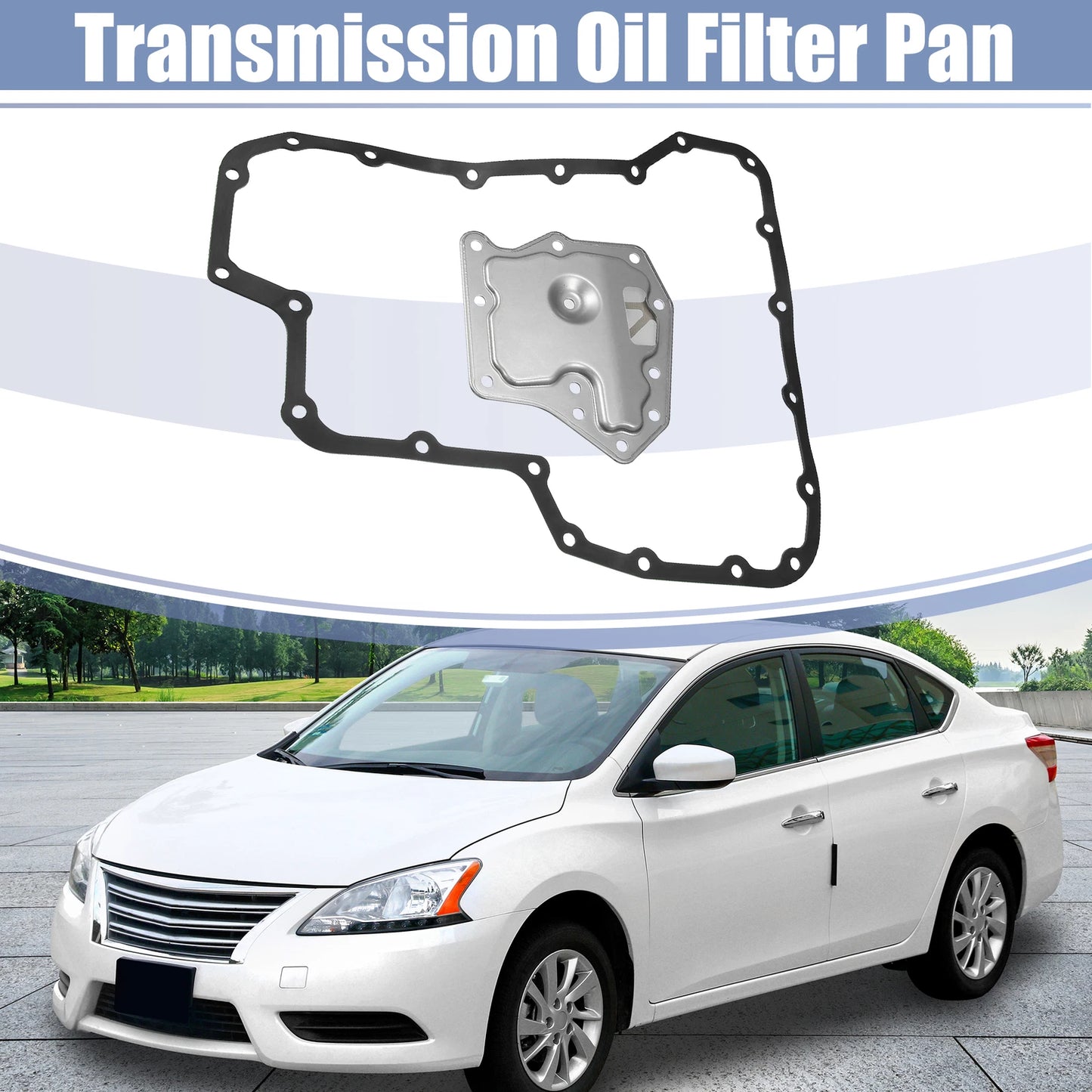 Set of 1 Transmission Filter Oil Pan Gasket Kit for Nissan Sentra (2000–2006)