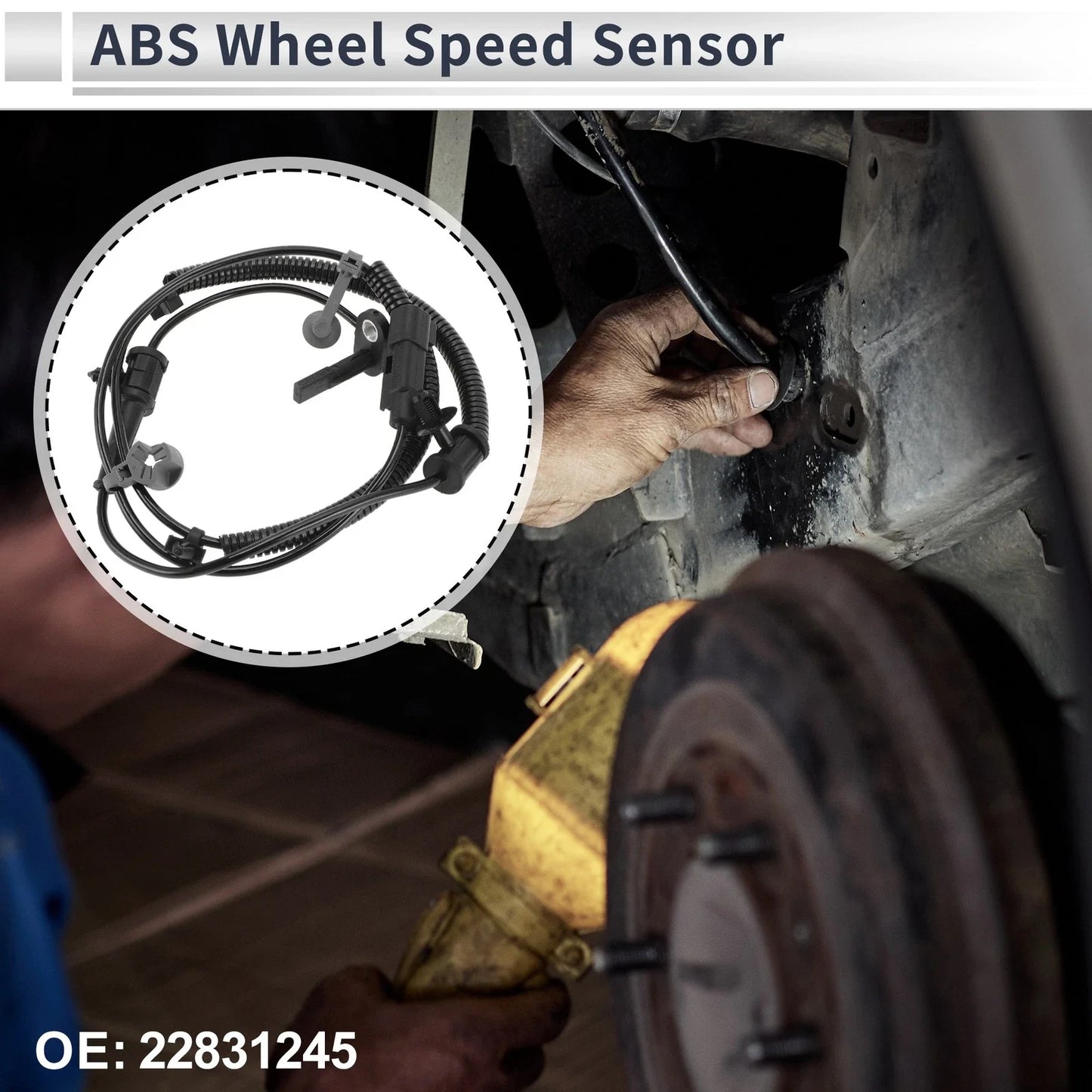 ABS Wheel Speed Sensor for Chevrolet Malibu (2013-2015) 1 x Rear Left