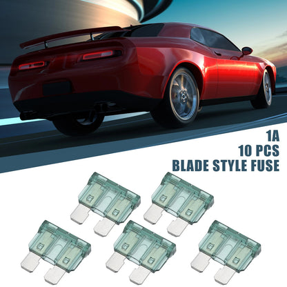 10pcs Blade Style Fuse 1A for Car Boat Truck SUV Motorcycle (Universal)