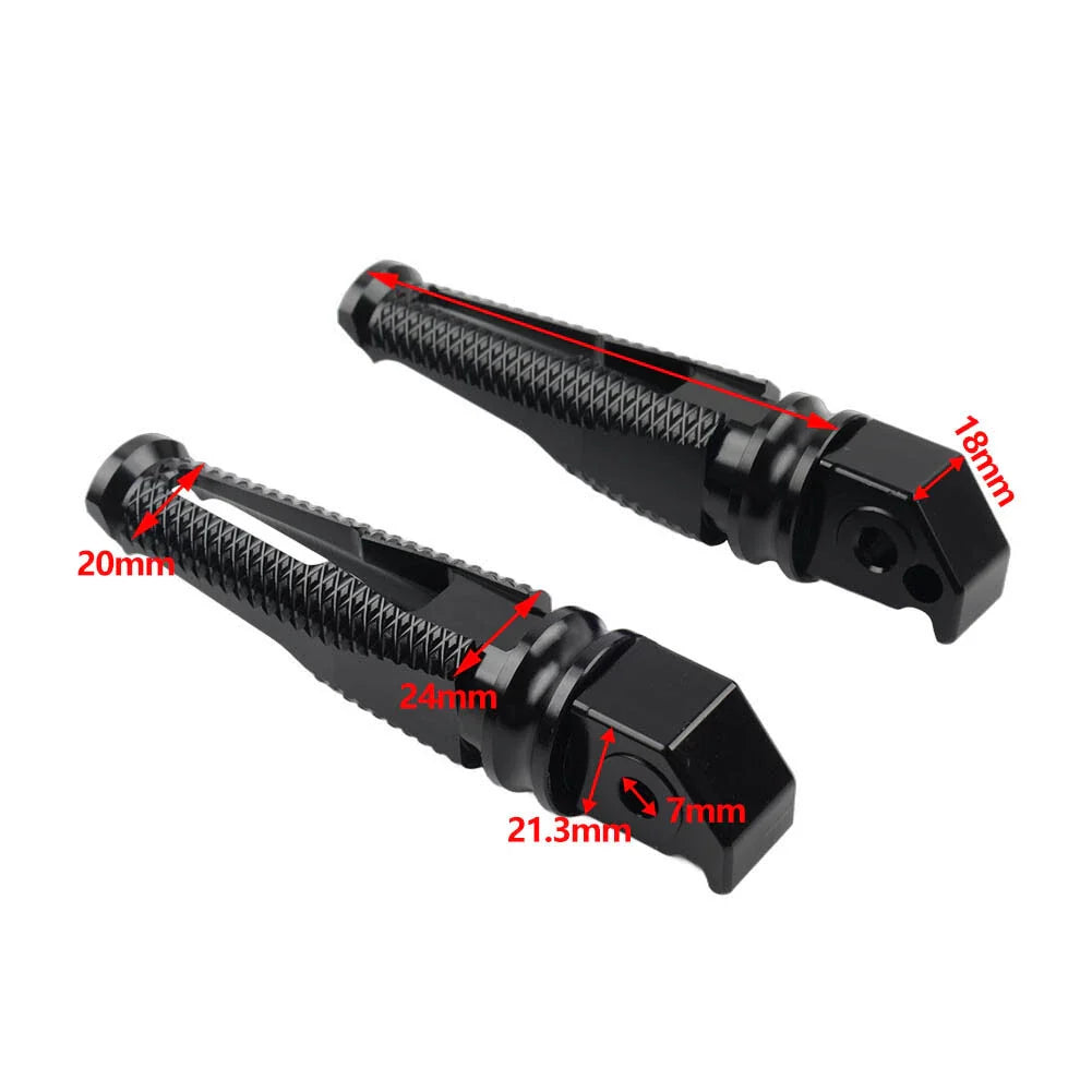 Rear Passenger Footrests Black for Honda CBR600RR CBR1000RR CBR600 F4 F4i (2003-2019)