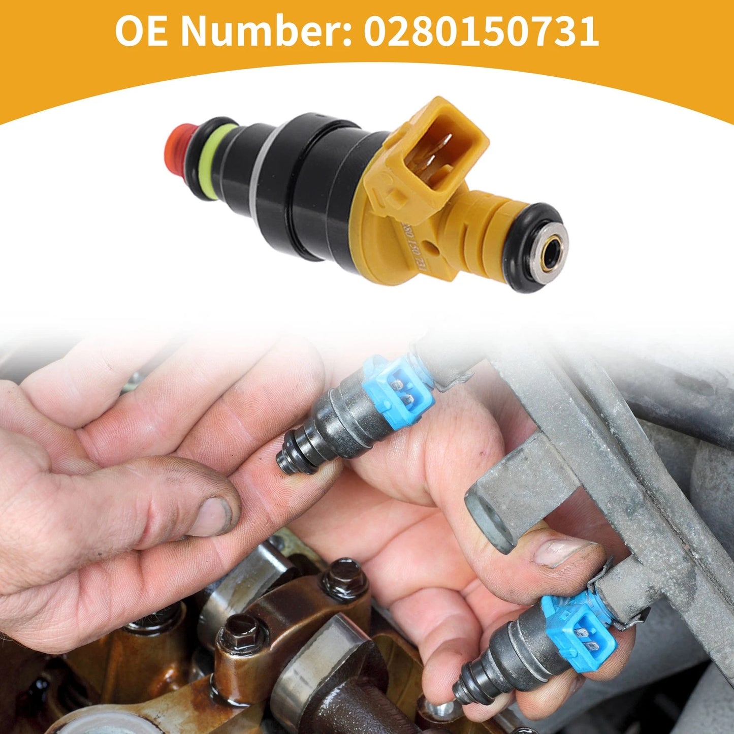 1 Pc Fuel Injector No.028015073 for Porsche 911 964 (1989–1994)