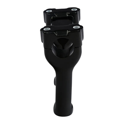 4" Vivid Black Handlebar Risers for Harley Dyna Softail (2006-2023)