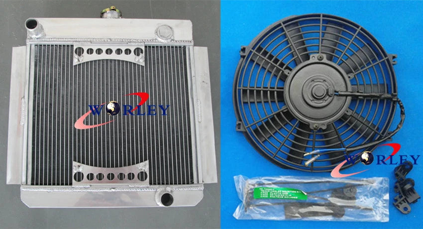 Aluminum Radiator for Ford Escort MK1/MK2 (1975–1980) + Fan