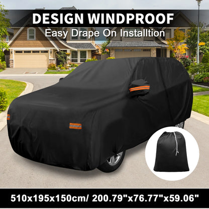 Waterproof Car Cover with Driver Door Zipper for Toyota Grand Highlander (2024)