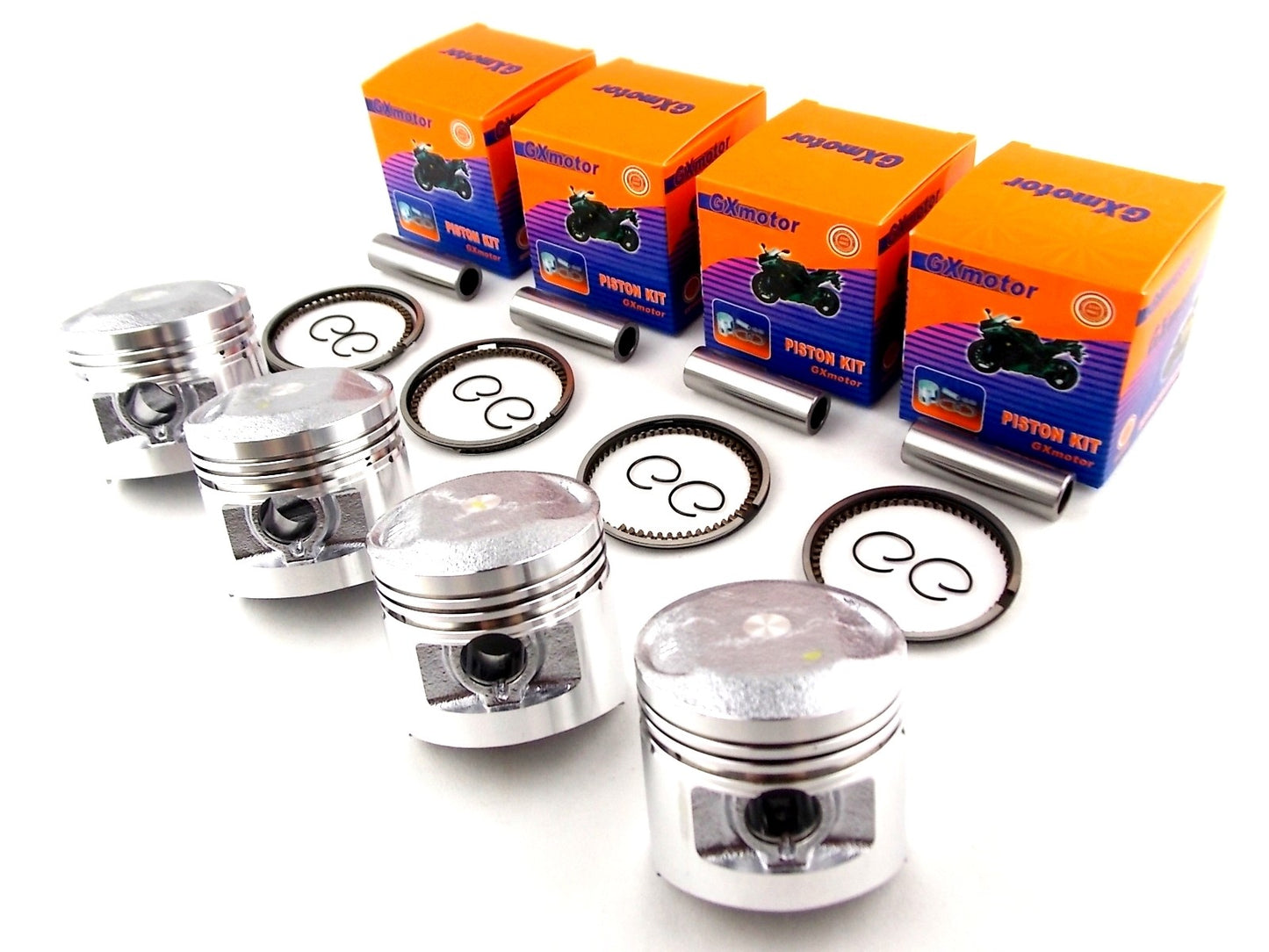 Piston Set for Honda CB500/F (1974–1975) 0.5mm O/S 56.5mm Rings Pin Clips
