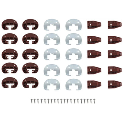 Drawer Slides Repair Kit with Metal Support Plate for Rite-Trak II