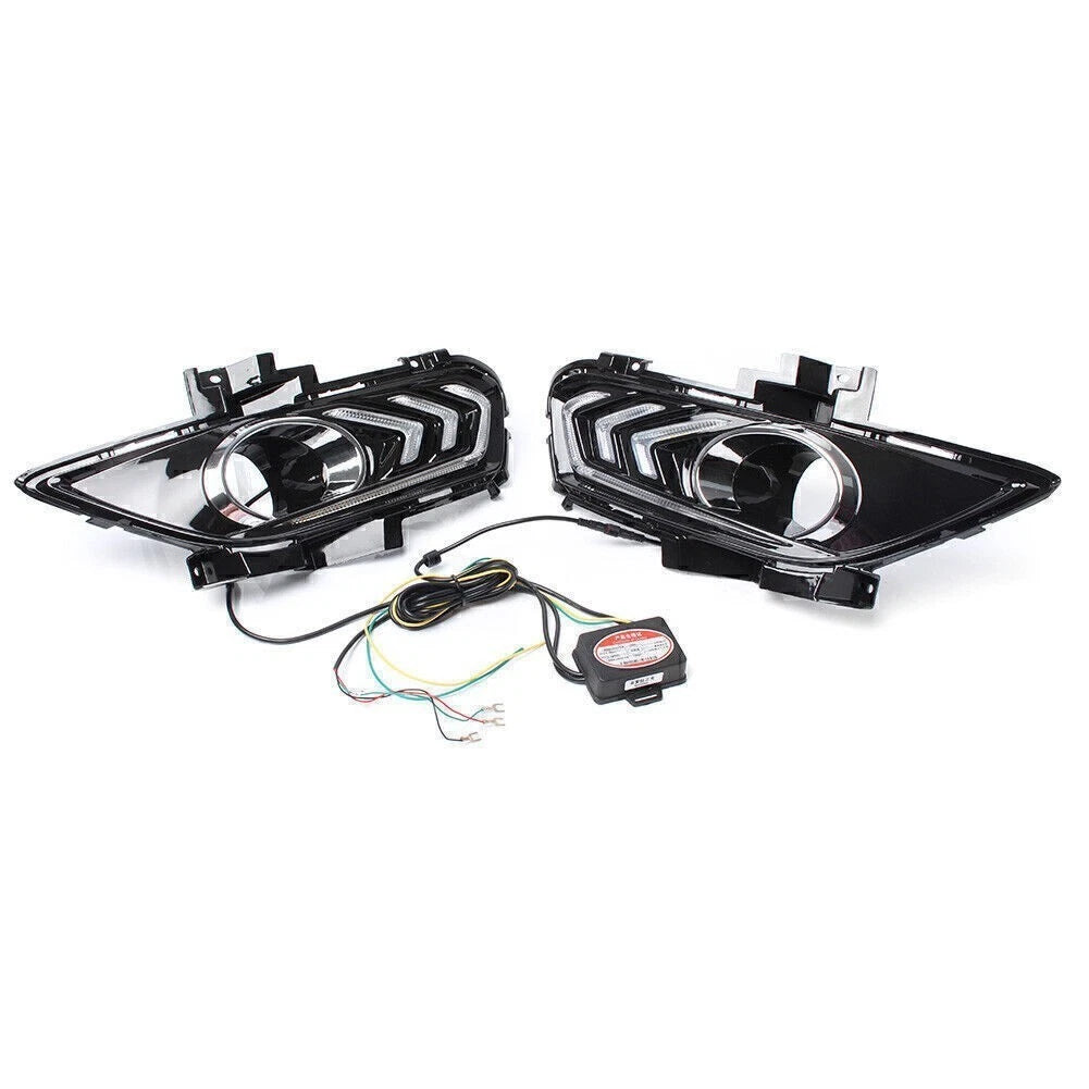 2X Daytime Running Light Fog Lamp for Ford Fusion Mondeo (2013–2015)