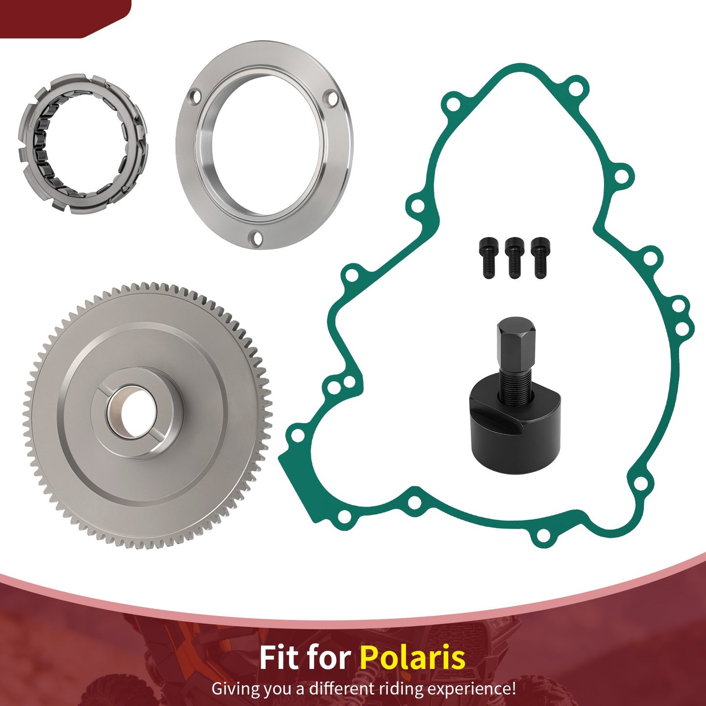 Starter Clutch Idler Gear Kit for Polaris RZR Turbo S (2018–2023)