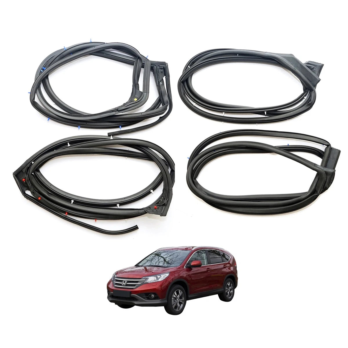 Set of 4 Weatherstrips for Honda CR-V (2012–2016)