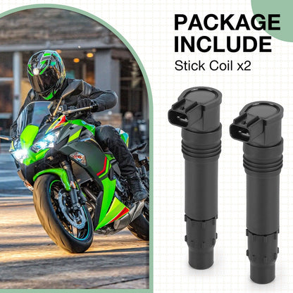 2 Pack Ignition Coils for Kawasaki Z750S (2005–2006) / Z1000 (2003–2008, 2010–2013)