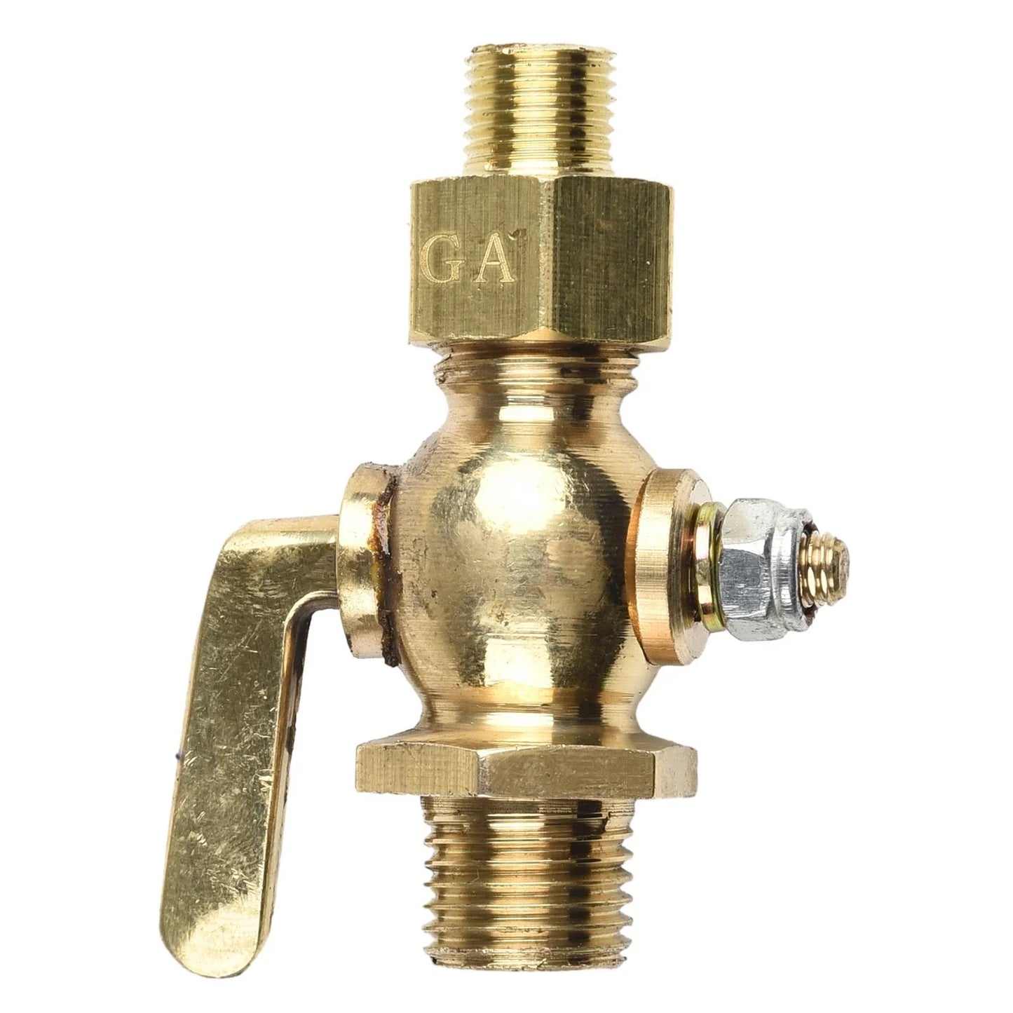 Valve Brass Petcock 6.5mm Copper Dowel Mouth Standard Pattern