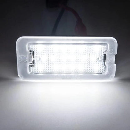 White LED License Plate Lights for Fiat Abarth 500 500C (2008-2023)
