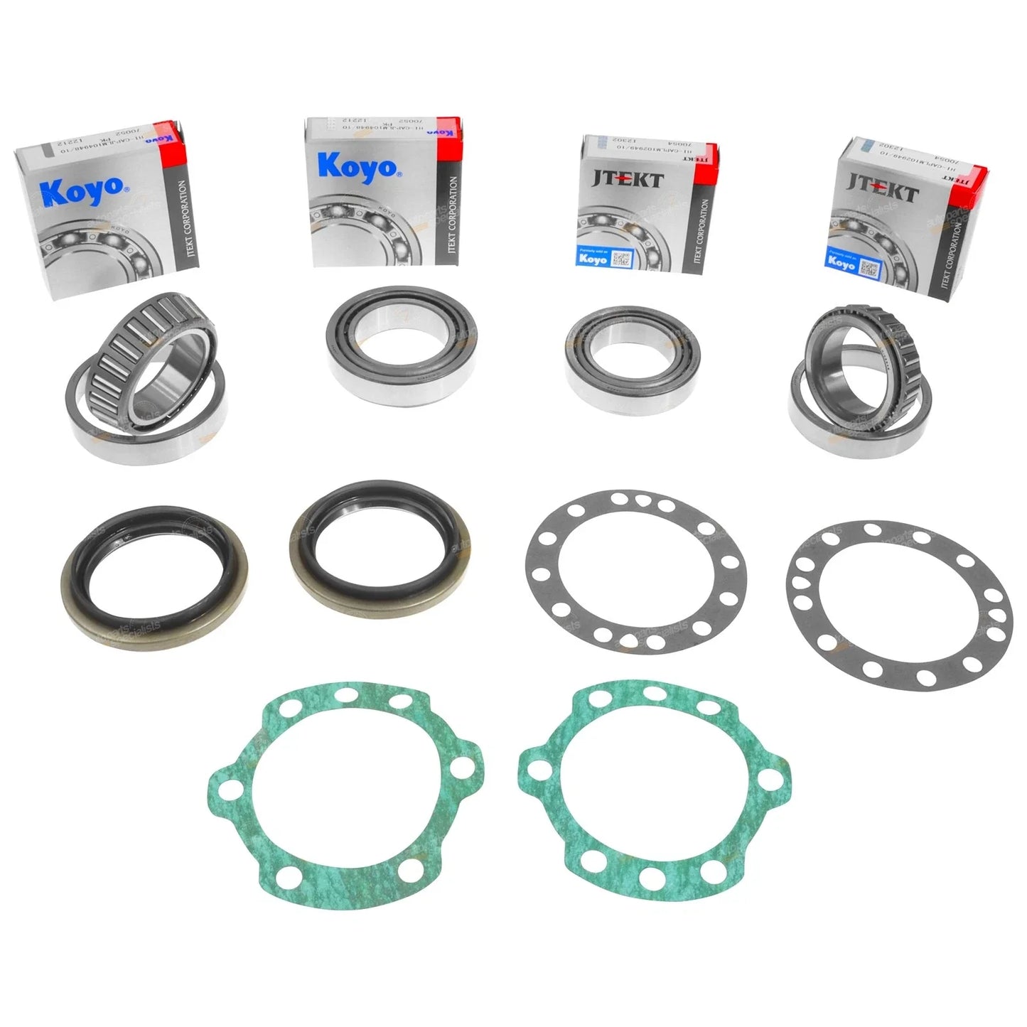 2 x Rear Wheel Bearings for HDJ80 FJ80 FZJ80 HZJ80 w/ Disc Brake + Grease