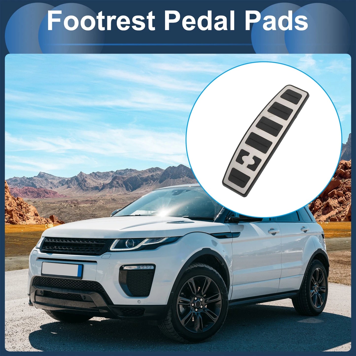 Footrest Pedals Cover for Land Rover Range Rover Sport (2005–2013)