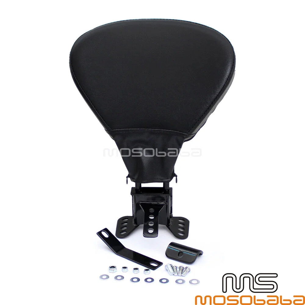 Black Backrest Pad Bracket for Harley Touring FLH Street Glide (2009-2023)
